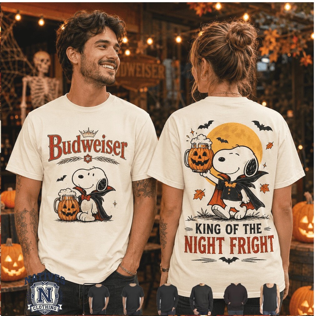 Budweiser Snoopy Vampire King Of The Night Fright Beer Halloween T Shirt Budweiser Snoopy Vampire King Of The Night Fright Beer Halloween T Shirt
