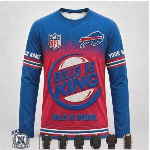 Buffalo Bills Custom Name Graphic Football Fan Apparel Hoodie Shirt