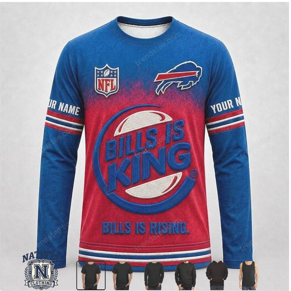 Buffalo Bills Custom Name Graphic Football Fan Apparel Hoodie Shirt Buffalo Bills Custom Name Graphic Football Fan Apparel Hoodie Shirt