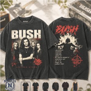 Bush Band Sixteen Stone Grunge Rock Album Vintage T Shirt