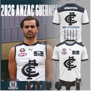 Carlton Blues 2026 Anzac Appeal Guernsey T Shirt
