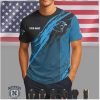 Chicago Bears Custom Name Ripped Style Performance T Shirt Chicago Bears Custom Name Ripped Style Performance T Shirt