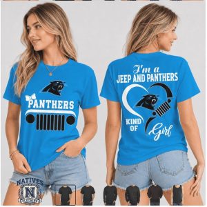 Carolina Panthers Jeep Kind Of Girl Heart T Shirt