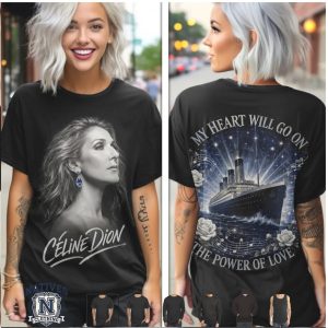 Celine Dion My Heart Will Go On Titanic Music T Shirt