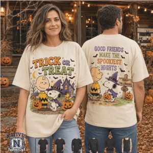 Charlie Brown Snoopy Halloween Trick Or Treat Good Friends T Shirt Charlie Brown Snoopy Halloween Trick Or Treat Good Friends T Shirt