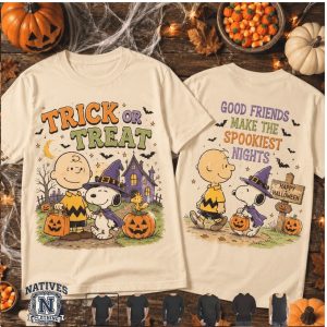 Charlie Brown Snoopy Halloween Trick Or Treat Good Friends T Shirt