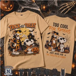 Cheetos And Snoopy Too Cool For Spooks Halloween T Shirt Cheetos And Snoopy Too Cool For Spooks Halloween T Shirt