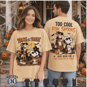 Cheetos And Snoopy Too Cool For Spooks Halloween T Shirt