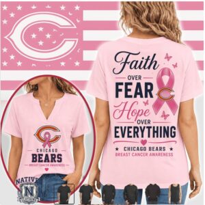 Chicago Bears Breast Cancer Awareness Faith T Shirt