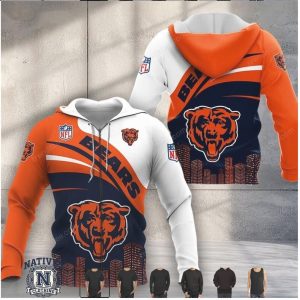 Chicago Bears City Skyline Fan Graphic Apparel