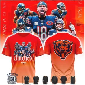 Chicago Bears Clinched Playoffs Caleb Williams Football T Shirt