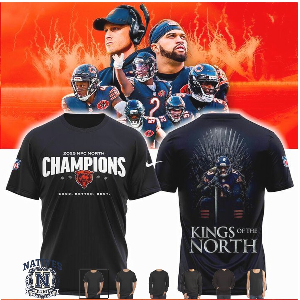 Chicago Bears NFC North Champions Kings Of The North T Shirt Chicago Bears NFC North Champions Kings Of The North T Shirt