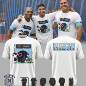 Chicago Bears Snoopy Peanuts Football T Shirt