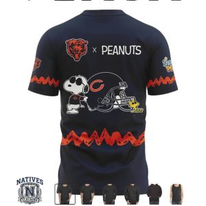 Chicago Bears X Peanuts Snoopy Aaugh Football Graphic Sports T Shirt