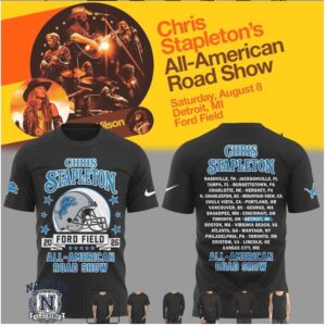 Chris Stapleton All American Road Show Detroit T Shirt