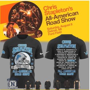 Chris Stapleton All American Road Show Detroit Tour T Shirt