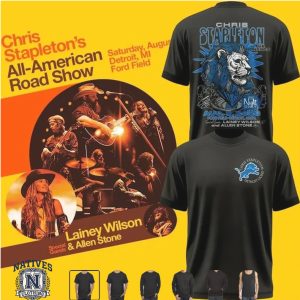 Chris Stapleton Lainey Wilson Detroit Lion Night Only T Shirt