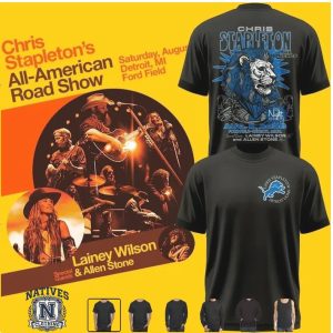 Chris Stapleton Lainey Wilson Detroit Lion Night Only T Shirt