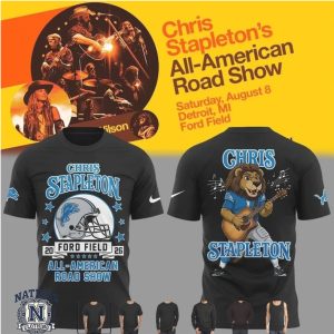 Chris Stapleton Lions Mascot Guitar All American Road Show T Shirt