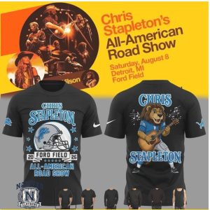Chris Stapleton Lions Mascot Guitar All American Road Show T Shirt