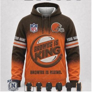 Cleveland Browns Custom Name Graphic Football Apparel Hoodie Shirt