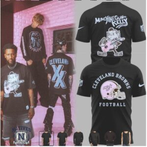 Cleveland Browns Machine Gun Kelly Football T Shirt