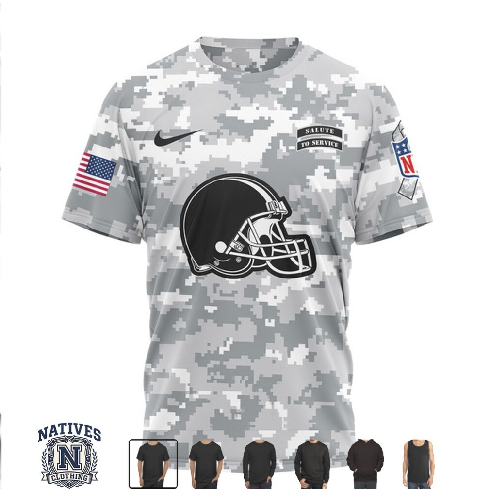 Cleveland Browns Salute To Service Digital Camo Football Jersey Cleveland Browns Salute To Service Digital Camo Football Jersey