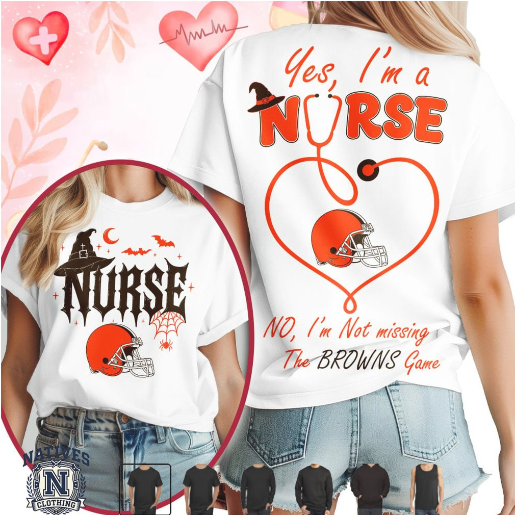 Cleveland Football Nurse Halloween Stethoscope T Shirt Cleveland Football Nurse Halloween Stethoscope T Shirt