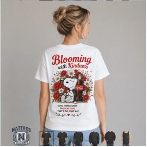Coca Cola Snoopy Red Flowers Retro Soda T Shirt