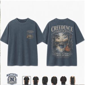 Creedence Clearwater Revival River Music Country Band T Shirt