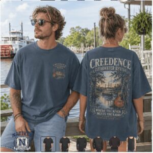 Creedence Clearwater Revival River Music Country Band T Shirt