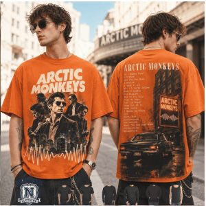 Arctic Monkeys 505 Indie Rock Band Retro Style Graphic T Shirt