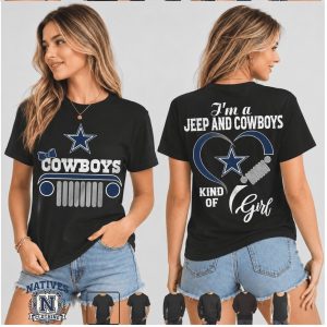 Dallas Cowboys Jeep Heartbeat Kind Of Girl T Shirt