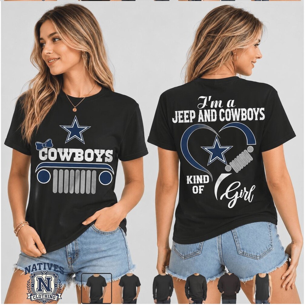 Dallas Cowboys Jeep Heartbeat Kind Of Girl T Shirt Dallas Cowboys Jeep Heartbeat Kind Of Girl T Shirt