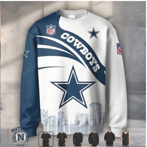 Dallas Cowboys Skyline Star Graphic Hoodie T Shirt