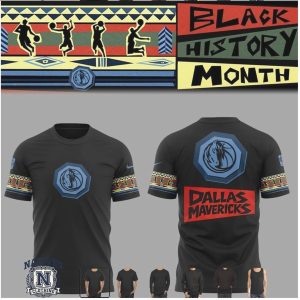 Dallas Mavericks Black History Month Basketball Team T Shirt