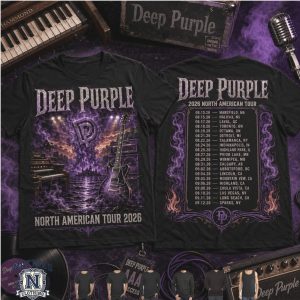 Deep Purple North American Tour 2026 Rock Band Concert T Shirt