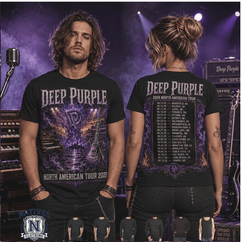 Deep Purple North American Tour 2026 Rock Band Concert T Shirt Deep Purple North American Tour 2026 Rock Band Concert T Shirt