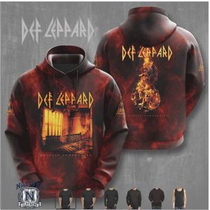 Def Leppard Drastic Symphonies Fire Violin Music Graphic T Shirt