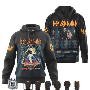 Def Leppard Journey Tour 2024 Vintage Concert Graphic T Shirt