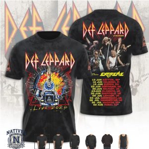 Def Leppard Live 2026 World Tour Vintage Graphic T Shirt