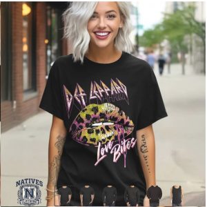 Def Leppard Love Bites Lyrics Vintage Rock Band Graphic T Shirt