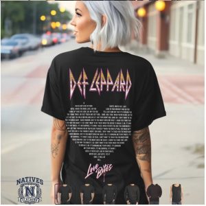 Def Leppard Love Bites Lyrics Vintage Rock Band Graphic T Shirt