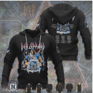 Def Leppard North American Tour 2025 Vintage Truck Graphic T Shirt