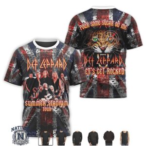 Def Leppard Pour Some Sugar On Me Rock Band Concert Graphic T Shirt