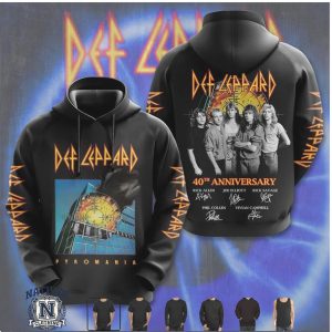 Def Leppard Pyromania 40th Anniversary Band Photo Unisex T Shirt