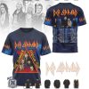 Def Leppard Rock Till You Drop Tour 2025 Leopard Graphic T Shirt Def Leppard Rock Till You Drop Tour 2025 Leopard Graphic T Shirt