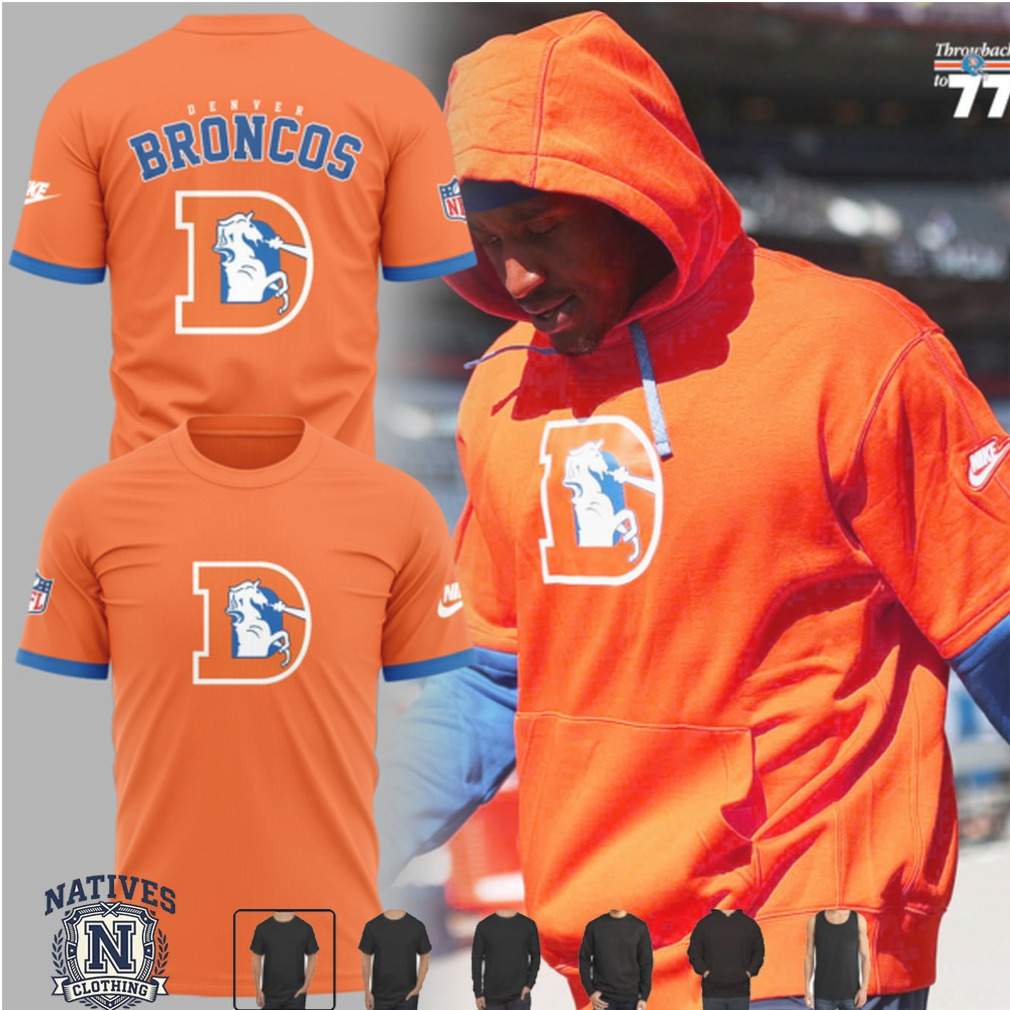 Denver Broncos Football Team Mascot Logo T Shirt Denver Broncos Football Team Mascot Logo T Shirt