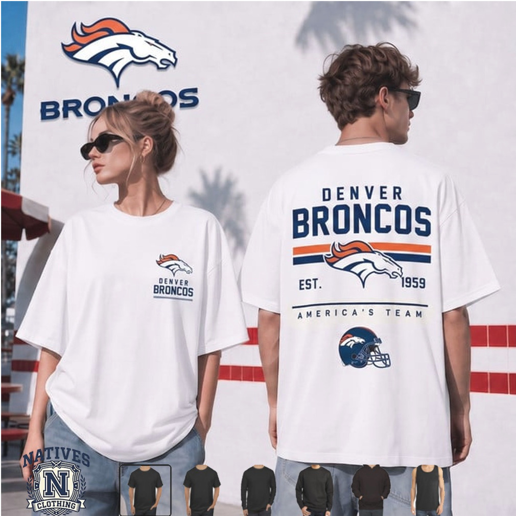 Denver Broncos Mascot Football Retro Graphic T Shirt Denver Broncos Mascot Football Retro Graphic T Shirt