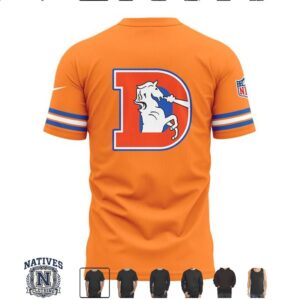 Denver Broncos Throwback Vintage Football T Shirt